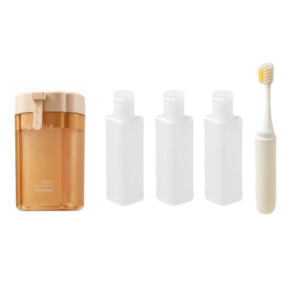 Detachable 4 in 1 Travel Bottle Set Refillable Liquid Dispenser Bottle Travel Tube Sets for Travel