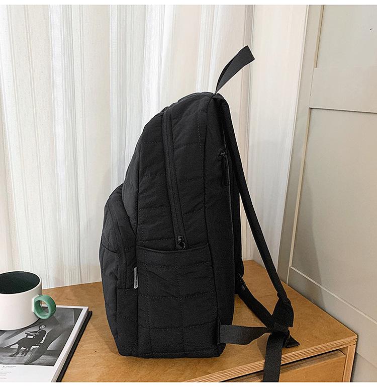 Women's Quilted Casual Outdoor Backpack - Large Capacity, Fashionable Laptop and Mummy Bag