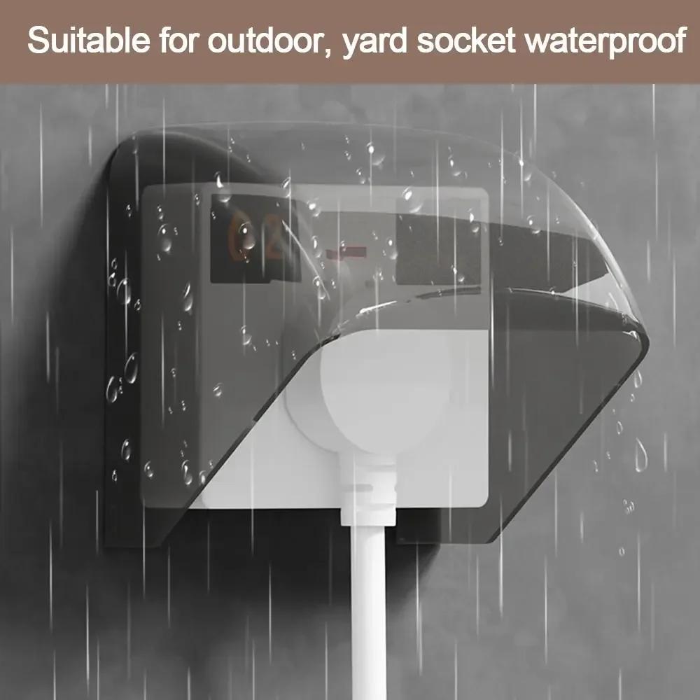Type Rainproof Cover Box Electric Plug Rainproof Cover Protection Socket Switch Protective Cover Outdoor Socket Waterproof Box