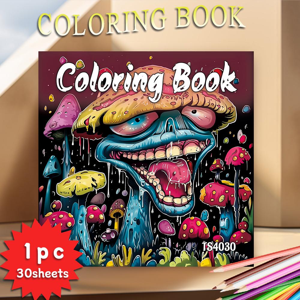 

Книга-раскраска для взрослых - 30 листов Женская книга-раскраска на спирали, 8,3x 8,3 дюйма, книга для рисования, подарок на день рождения, подарок для праздничной вечеринки