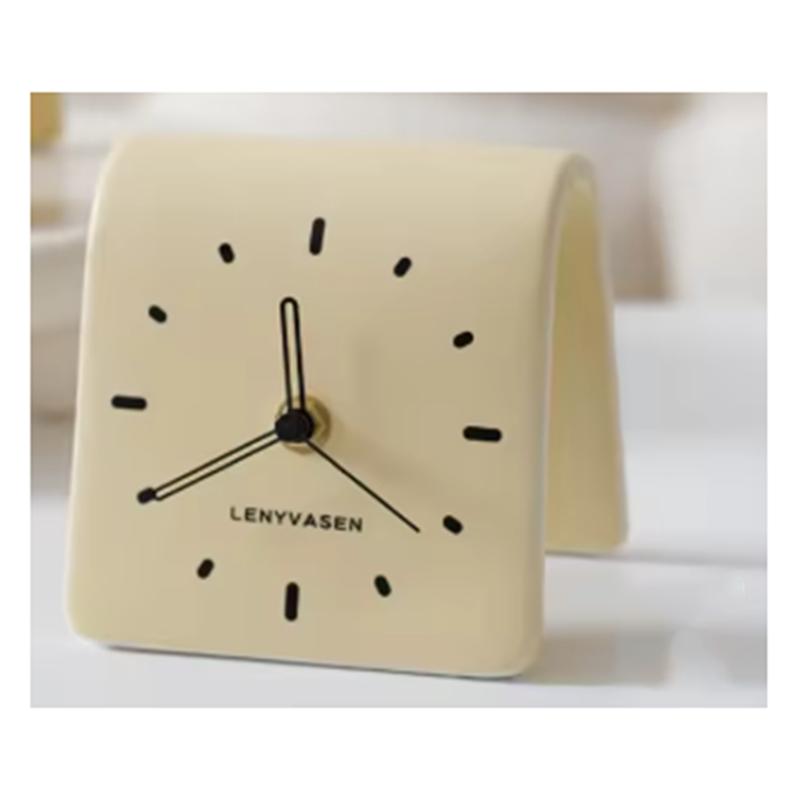 M-Modern-Desktop Clock Simplicity Desk Clock Home Decoration Living Room Bedside Silent Desk Clock