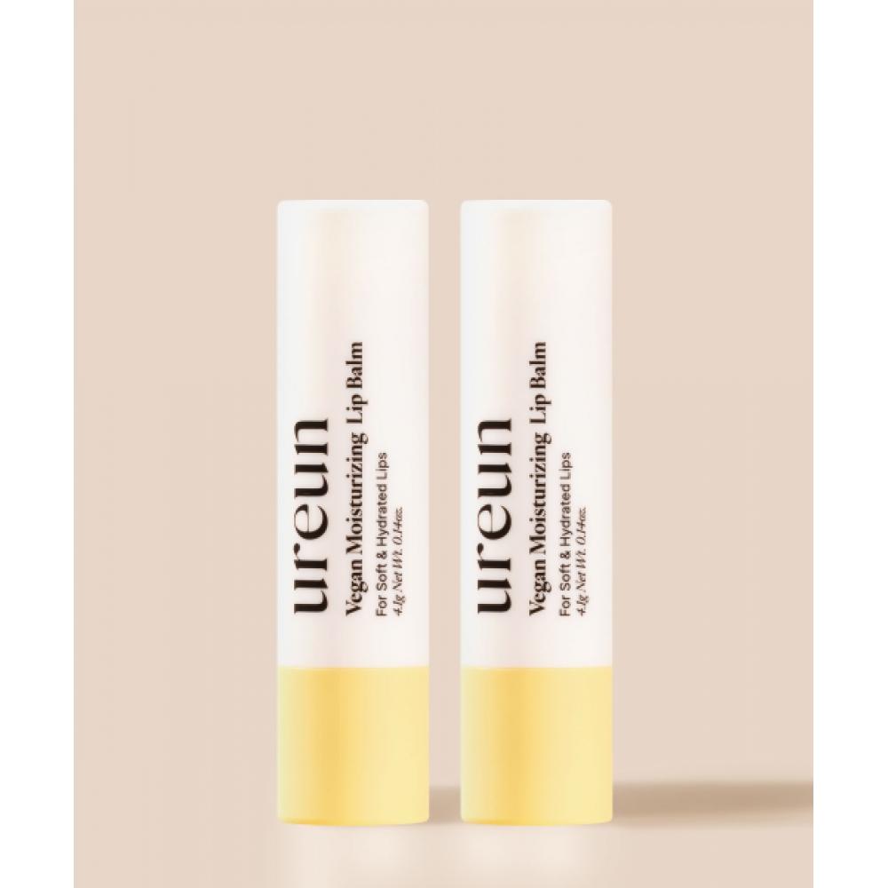 Ureun [2pcs] Vegan Moist Lip Balm 4.1g NONE