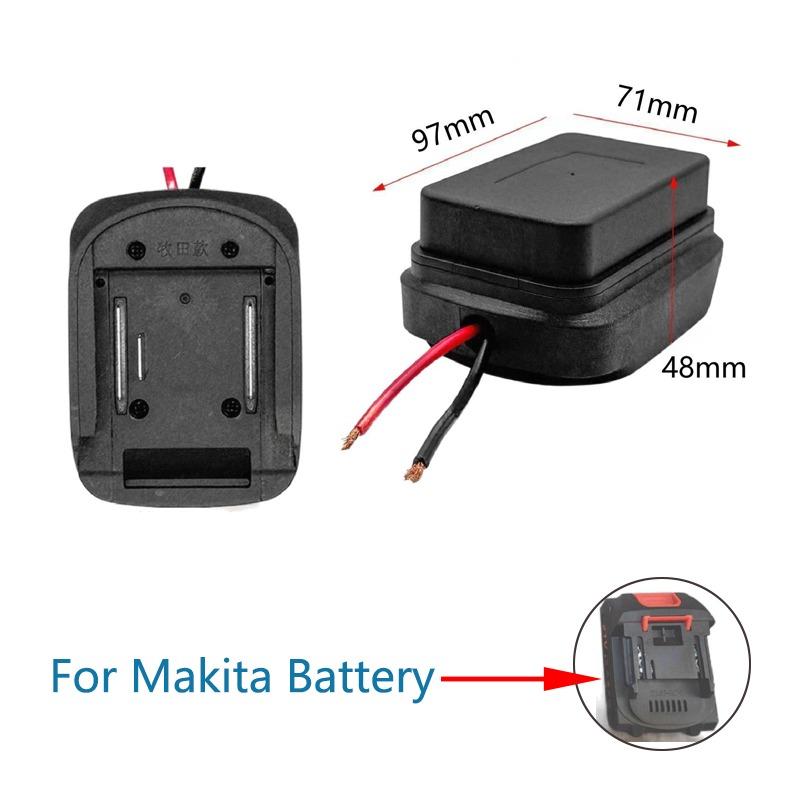 For Makita 18V Battery DIY Adapter Power Tool Accessories Tripod With Wire Connector DIY Parts For BL1830 BL1840 BL1860