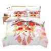 Cartoon Dreamcatcher Duvet Cover Set Single King Feather Bedding Set Microfiber Bohemian Comforter Cover For Girls Women Room