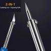 DIY Electric Soldering Iron Kits 2-IN-1 Carving Knife 60W Replaceable Soldering Iron Head Soldering Iron Pen Welding Kit