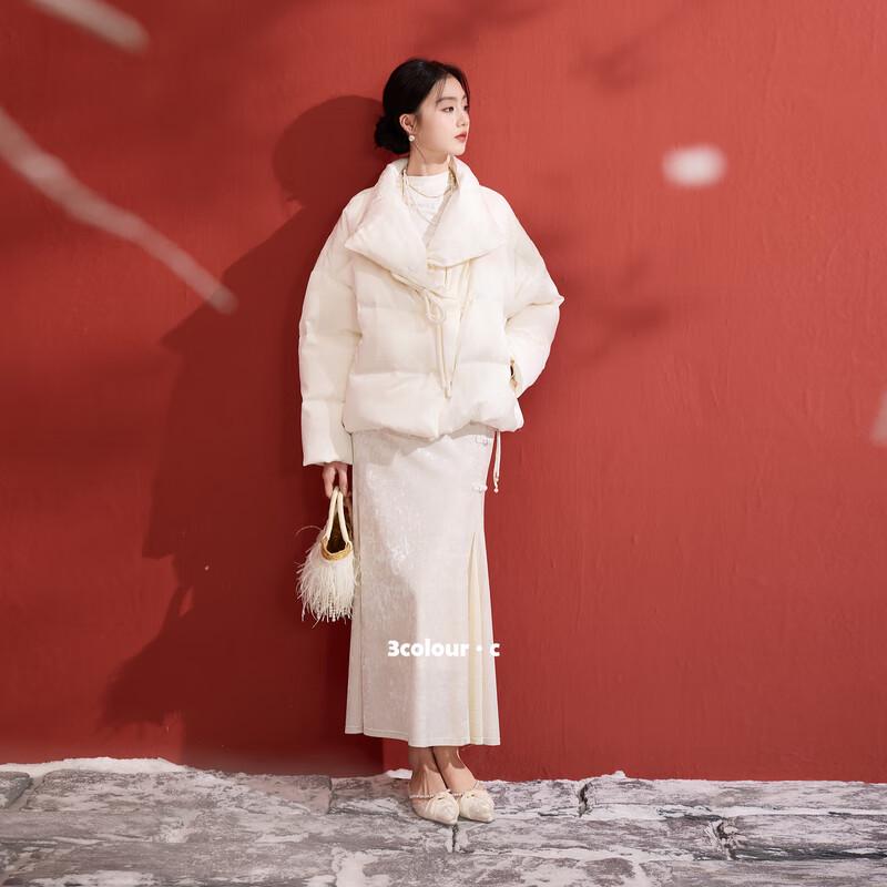 

Женский пуховик Sancai с 90% пуха белой утки XL