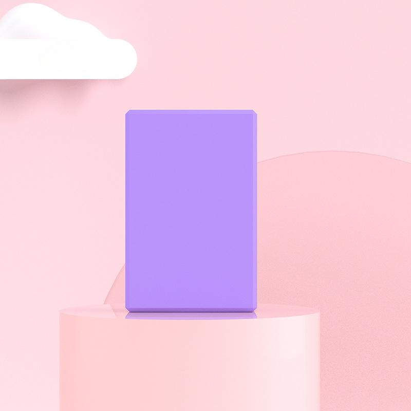 

1 шт. Блок для йоги из ЭВА для женщин, Прочный кирпич для упражнений для позитива и фитнеса, Доступен в нескольких цветах, Аксессуары для йоги фиолетовый