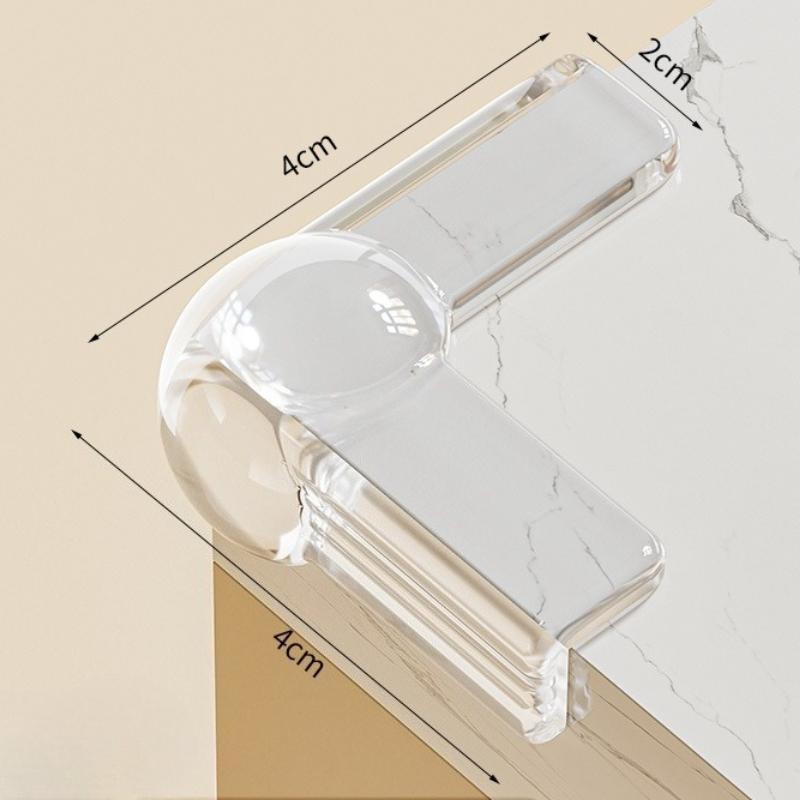 

8 шт. Защитные уголки для стола с подушками безопасности, Мягкие угловые наклейки Прямой угол - Защитные накладки от ударов для дома и офиса