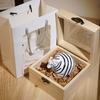 Chubby Giraffe Handmade Wooden Figurine Cute Cartoon Desk Decor for Bookshelf