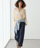 Masimodutti Linen Striped Sarouel Pants