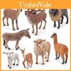 Donkey Alpaca Sheep Model Collection Pvc Figures For Home Decor And Educational Display
