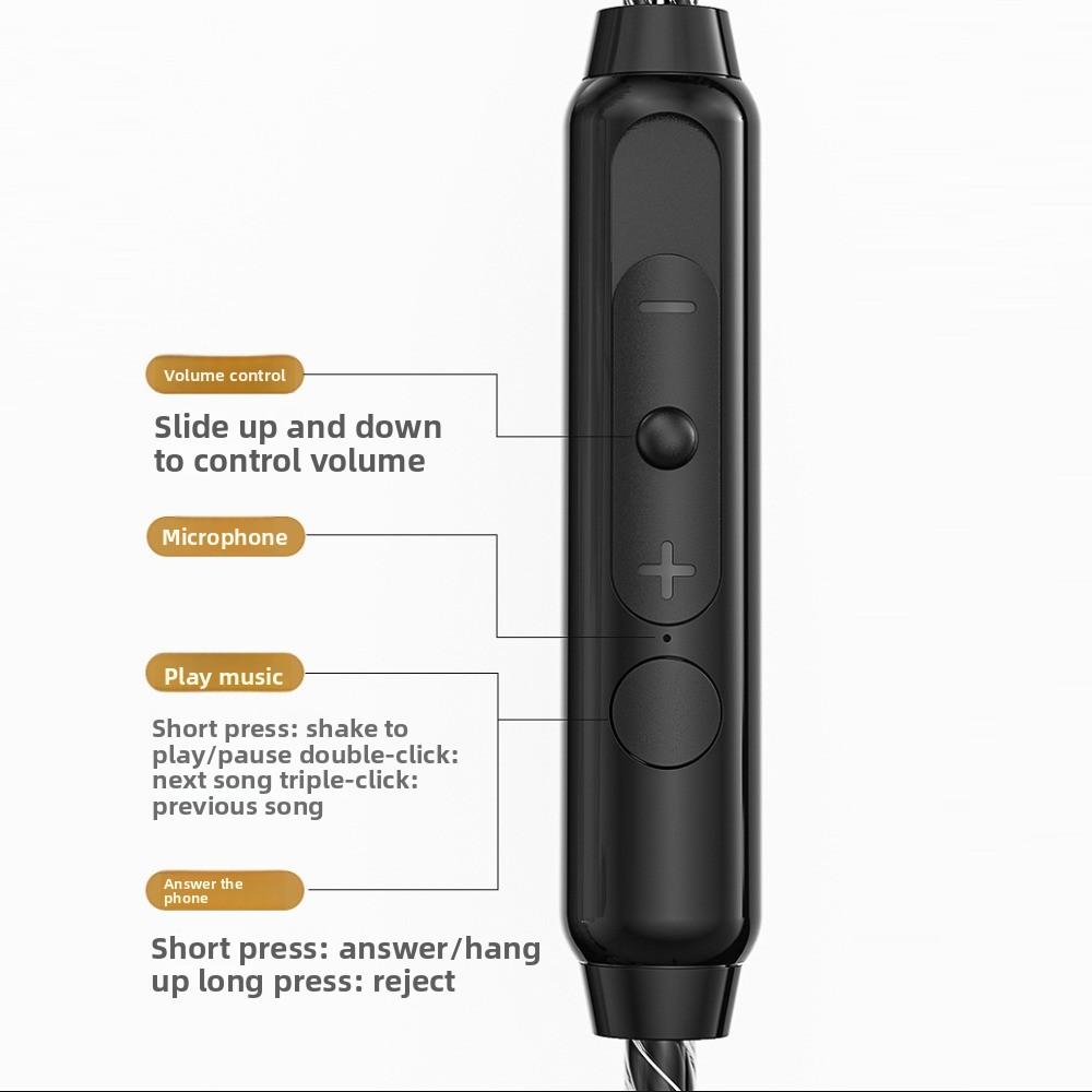 3.5mm Wired Headset Elbow Earpiece Headset Sport Earphones Wired Earphone Listen To Music