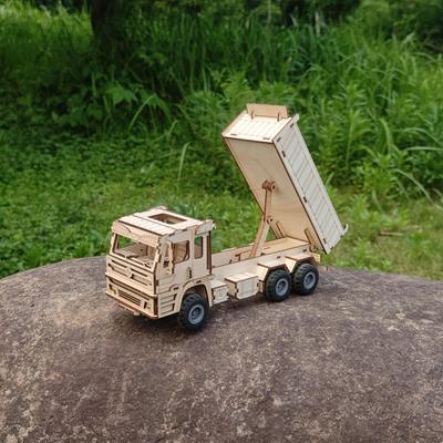Postav si vlastní těžký nákladní vůz 3D dřevěný model puzzle - Zábavný a vzdělávací DIY dárek