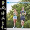 1PCS Reflective Running Vest, Elastic Adjustable Reflective Vest Gear High Vis Running Vest  for Night Cycling,Hiking, Jogging,Dog Walking