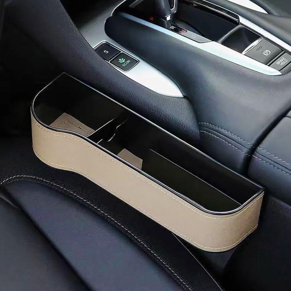 Storage Rack Car Storage Organizer PU Leather Car Cup Holder Car Seat Gap Storage Box  Universal