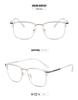 New Retro Large Business Casual Eyewear: Lightweight, Comfortable, Anti-Blue Light Eyebrow Frame.