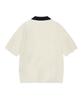 COVERNAT Open Collar Half Knit Ivory