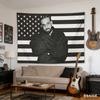 1ks Drake Hip Hop Fan Flag Tapiserie Polyester 2D Nástěnná dekorace Černá Bílá Americká vlajka Umění Ložnice Obývací pokoj Kolejní stěna Hangi