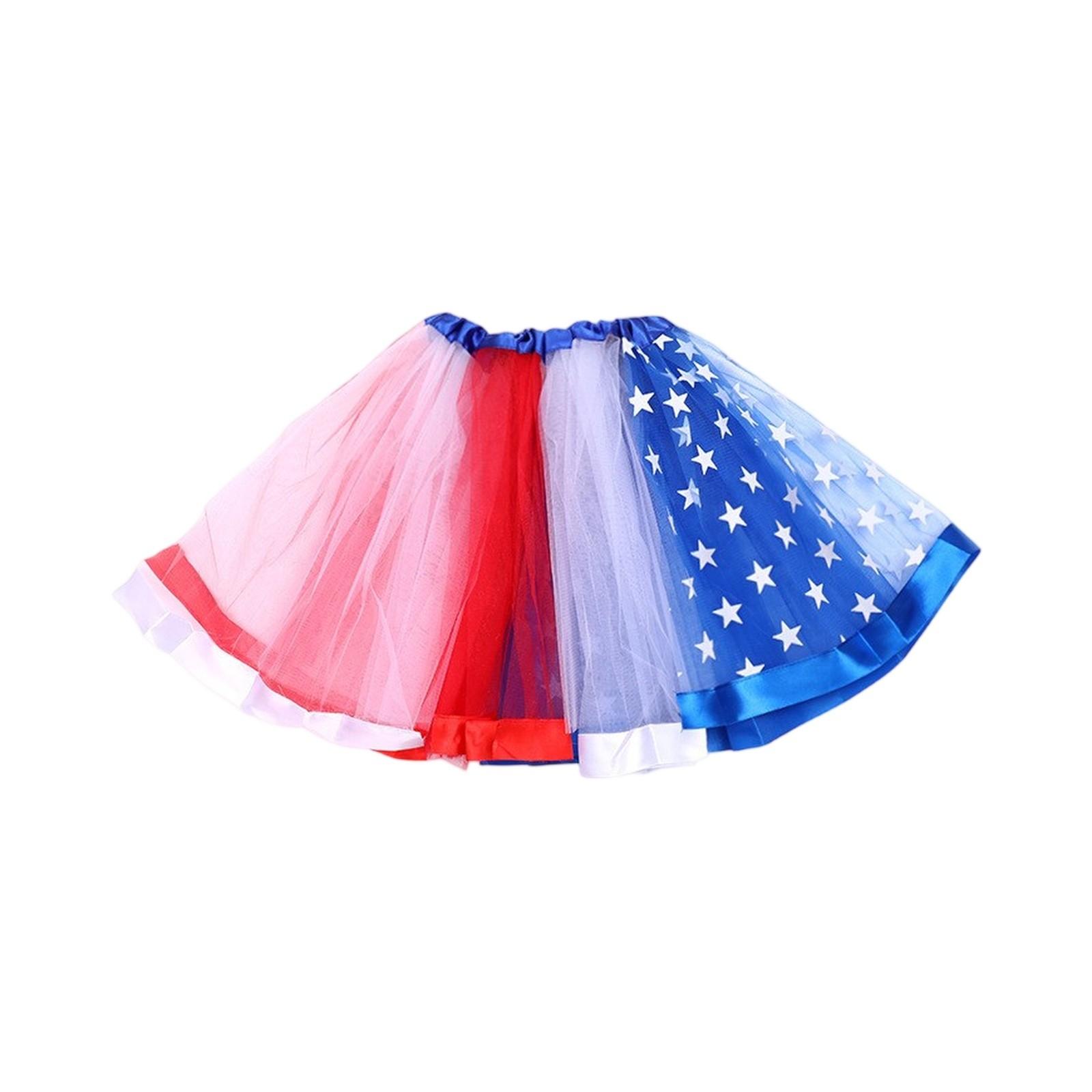 

Летняя детская и женская юбка со звездами и блестками на половину тела One Size белый