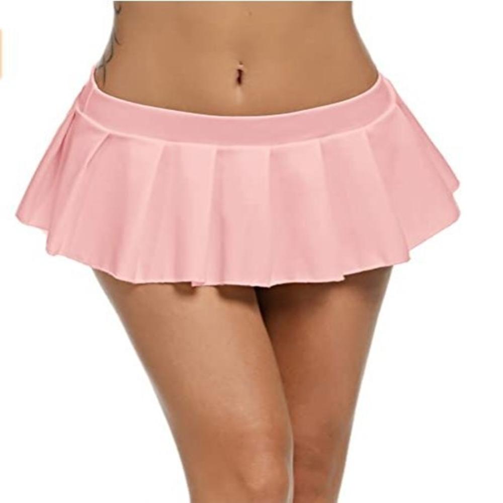 Women's Sexy Casual Mini Skirt New Pleated Skirt Ultra Short Skirt Female