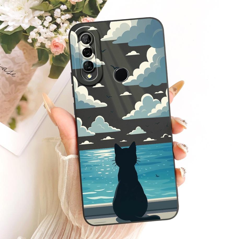 For Huawei P30 Lite Pro Case MAR-LX1M VOG-L04 Cover Cute Cartoon Cat Rabbit Soft Silicone Bumper For Huawei Nova 4e P30Pro Shell