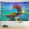Owl Oil Painting Tapestry Wall Hanging Psychedelic Witchcraft Hippie Tapitz Animal Home Dormitory Living Room Art Decor