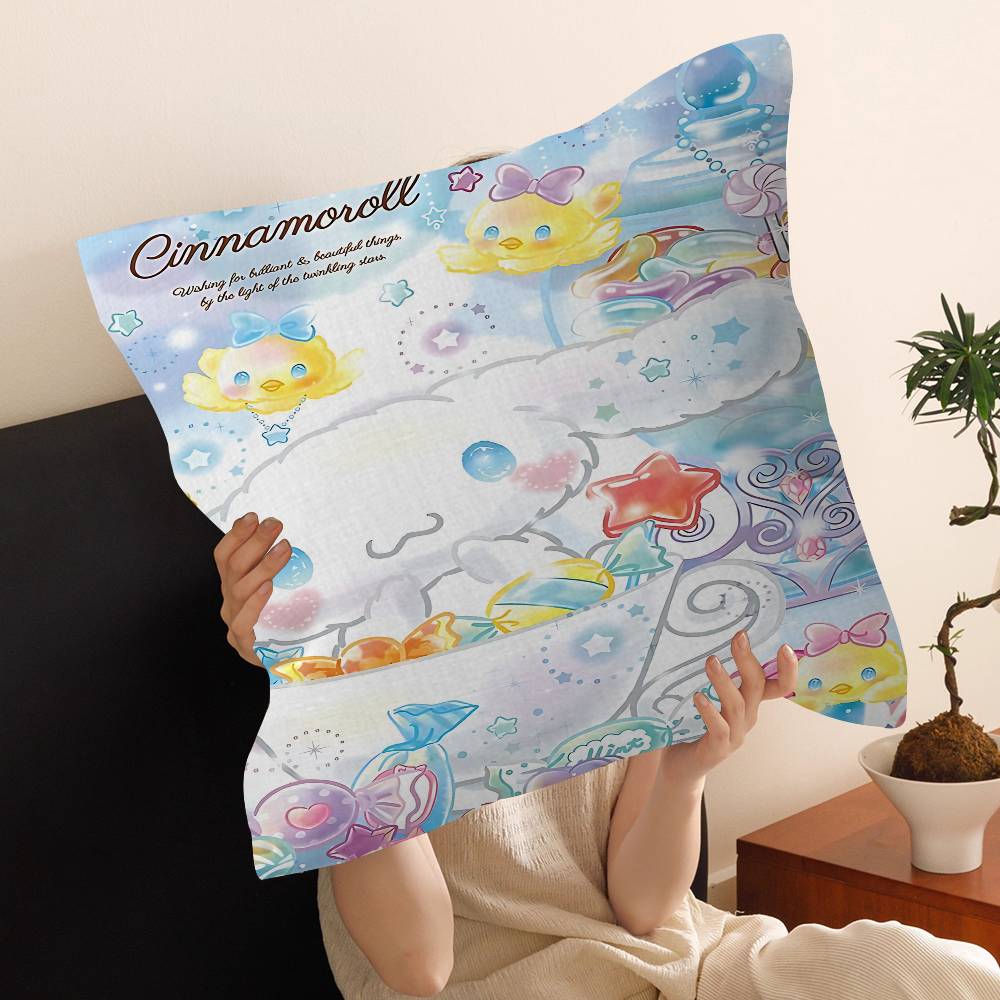 C-Cinnamoroll Cartoon Cute 45*45cm Cushion Cover Pillow Cover Decor Pillowcase Home Pillowcase For Couch Pillow