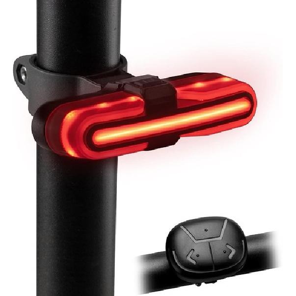 ROCKBROS Cycling Bike Seat Rear Taillight Portable Safety Smart Warning Light