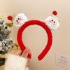 2025 Fuzzy Christmas Snowman Headband - Sweet Plush Hair Accessory & Ornaments