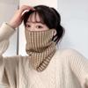 Versatile Winter Hanging Ear Mask Scarf Warm Windproof Face Mask Neck Protection For Women Outdoor Sports Headscarf