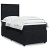VidaXL Slatted Bed Base and Mattress Black 80x200 Cm Velvet 3294486