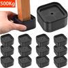 8-32Pcs Furniture Risers Heavy Duty Bed Chair Table Heightening Foot Pad Non-slip Floor Protecto Furniture Feet Leg Lift