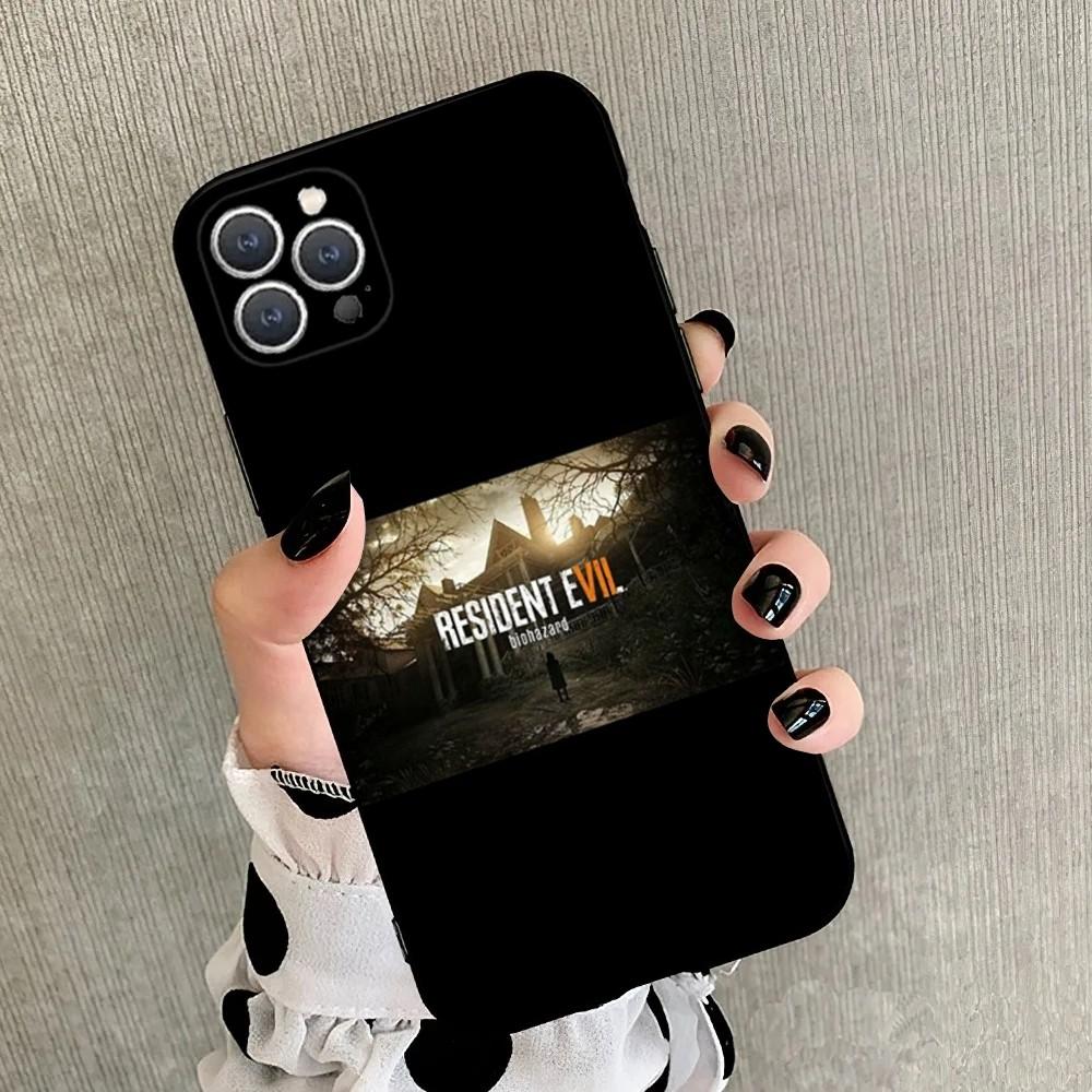 

Game R-Resident Evil Video Phone Case For iPhone 15,14,13,12,11,Plus,Pro Max,XS,X,XR,SE,Mini,8,7 Soft Silicone Black Cover iPhone15