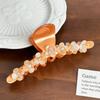 Huge Design Floral Acetate Hair Claw Clip For Elegant Updos In Vibrant Colors