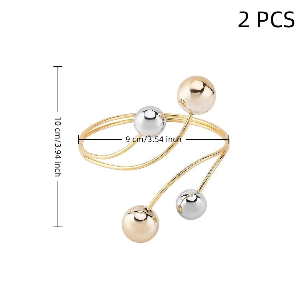 2PCS Pearl Zinc Zinc Alloy Curtain Clips Zinc Zinc Alloy Curtain Holders Modern Drapery Tiebacks Window Decor