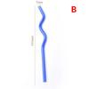 1Pc High Borosilicate Colorful Glass Straws Eco-Friendly Glass Wavy For Juice Cocktails Kitchen Party Bar Drinkware