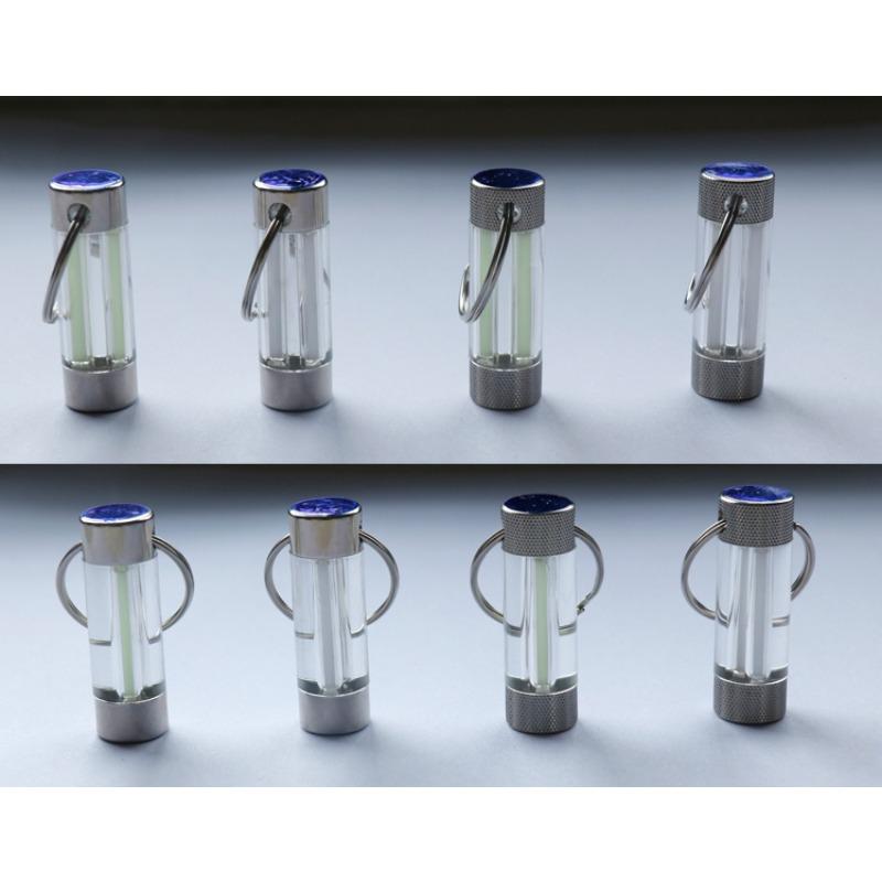 Tritium Trachea Keychain, Double Tritium Tube Pendant, Pendant, Self-luminous Fluorescent Stick Luminous Luminous Stick Tritium