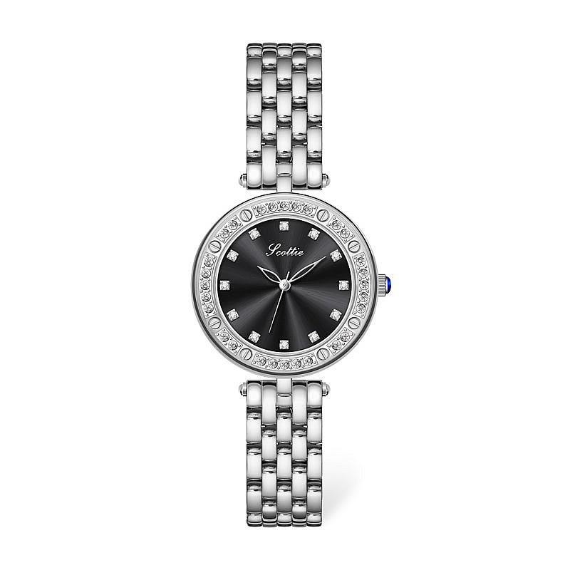 Wind Steel Strap Strap Women'S Watch Fashion Diamond-Encrusted Watch Femininity Watch Personality Woman