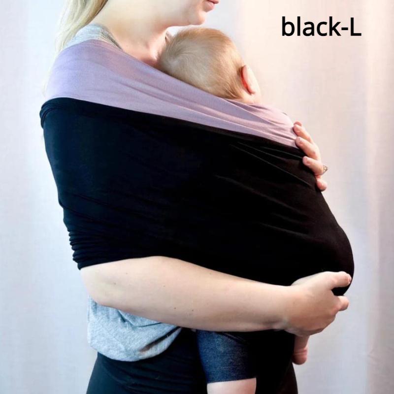 

Новый стиль, переноска-слинг, хлопковая, мягкая, эластичная, переноска для младенцев, шарф для малышей, легко носить L чёрный