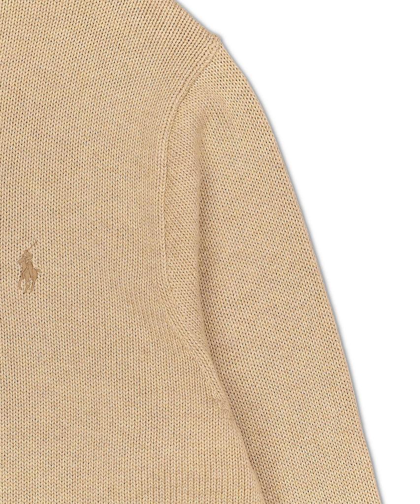 POLO RALPH LAUREN Cotton Quarter Zipper Sweater - Brown