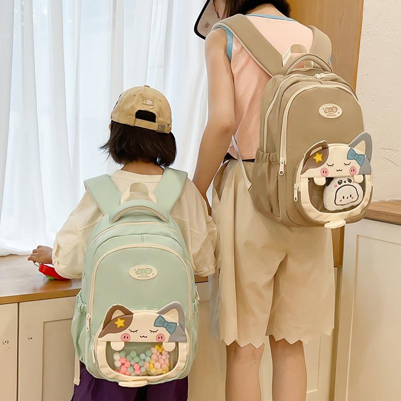Children's Schoolbag, Primary School Students and Girls Are Cute and High-value Cats, Kindergarten Small Backpacks, Fashionable Backpacks.