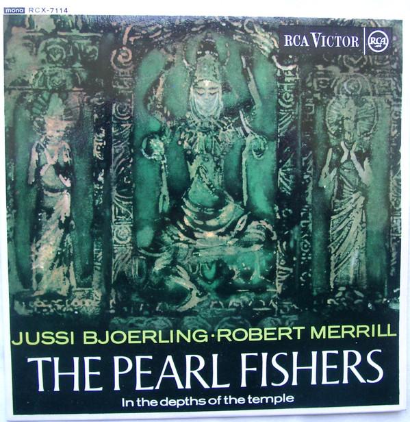 

7-дюймовая пластинка JUSSI BJOERLING ROBERT MERRILL Жемчужины рыбаков В глубинах RCX7114 RCA VICTOR 1963 Великобритания Классика Б/у