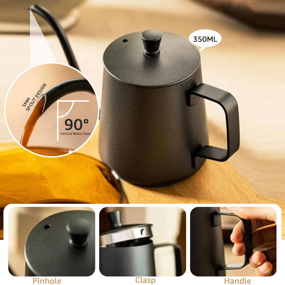 Ensemble de cafetière en verre Pot à partager Filtre à papier gratuit Pot à nuage Pot à goutte américain Ustensiles à café réutilisables