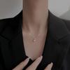 Teardrop Zircon Necklace for Women, Dainty Pendant Jewelry for Daily Wear and Gifts