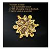 Crystal glass brooch, alloy rhinestone chest flower, clothing accessories, brooch, European and American fashion temperament