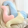 A High-value Ice Silk Animal Pillow On The Bed with Pregnant Women Sleeping On The Side with Long Legs and Dolls On The Bedside