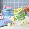 Water Cup Girl High Value Large Capacity Cute Straw Cup Double Drink Office Cup Student Cup