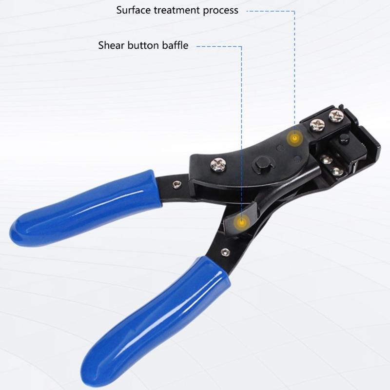 Professional Nylon Strap Tensioning Tool With Built In Cutter Ziptie Cutter And Tightener For Plastic Fasteners