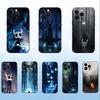 Game H-Hollow K-Knight Telefoonhoesje Voor iPhone 16,15,14,13,12,11 Plus,Pro Max,XS,X,XR,SE,Mini,8,7,Zwarte Zachte Siliconen Cover