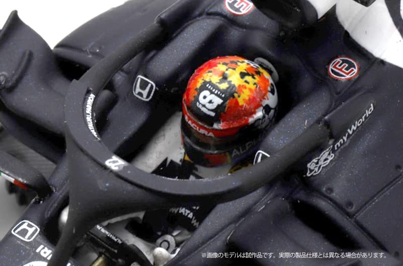 KID BOX Spark Scuderia AlphaTauri Honda AT02 2021 United States GP Yuki Tsunoda Completed Product SKB43044 × 1/43 #22